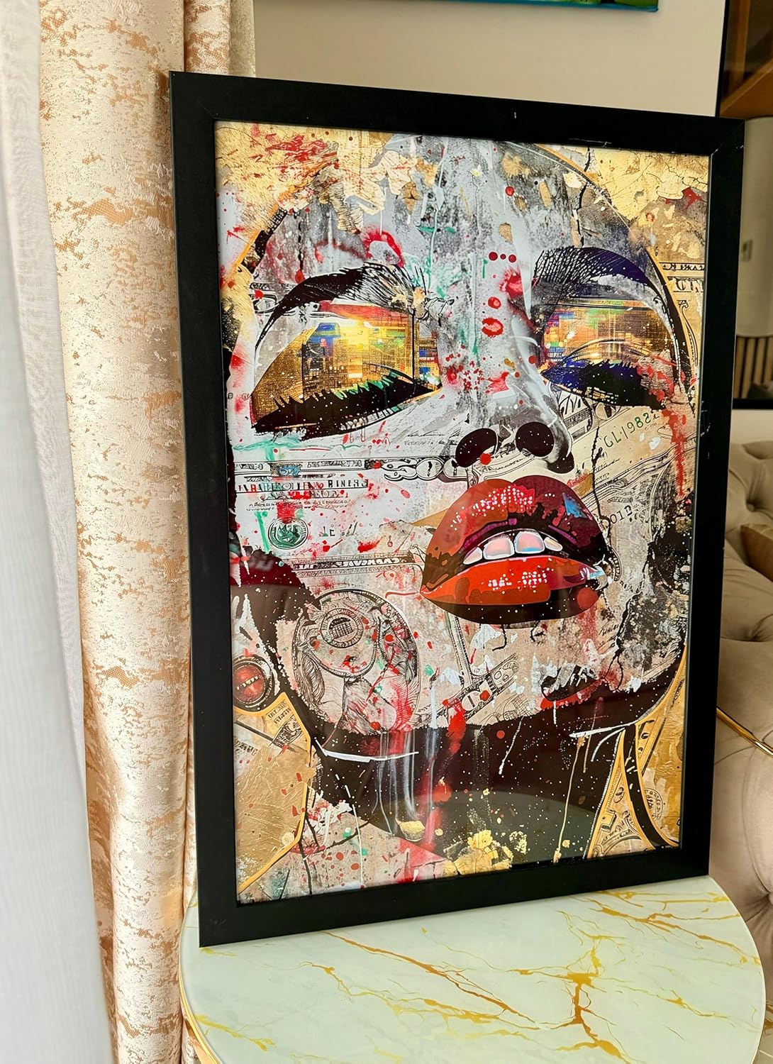Tableau "AFLUENCE FRAGMENTÉ" par @MMARC - Édition Limitée Street Art (200 Exemplaires) avec Hologram Genius et QR Code d'Authenticité