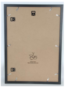 Cadre Poster 40x60 cm pour Photos et Posters, Bois MDF, Noir (Vide)