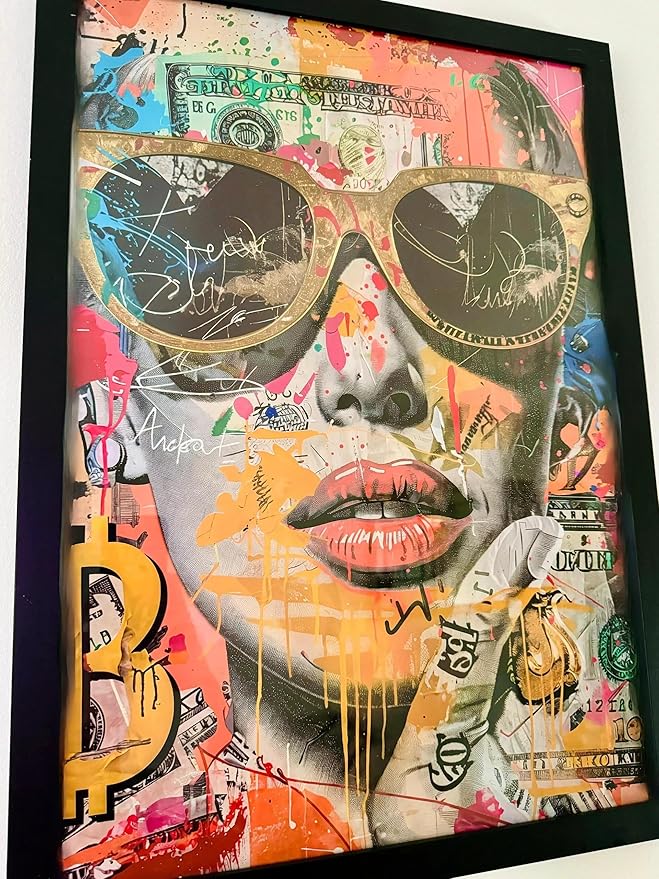 Tableau "Spectre Urbain" par @MMARC - Édition Limitée Street Art (100 Exemplaires) avec Hologram Genius et QR Code d'Authenticité