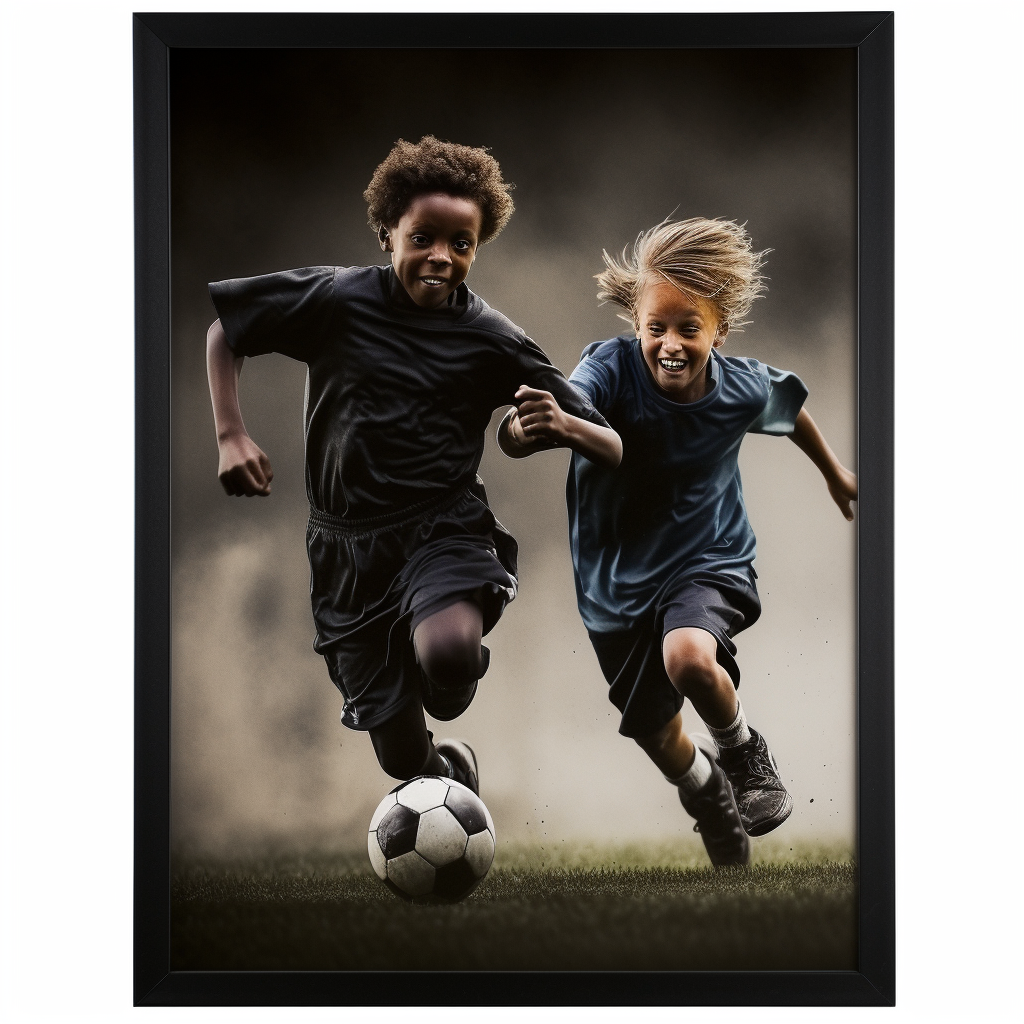 Cadre Photo 40x60 cm pour Photos et Posters, Bois MDF, Noir