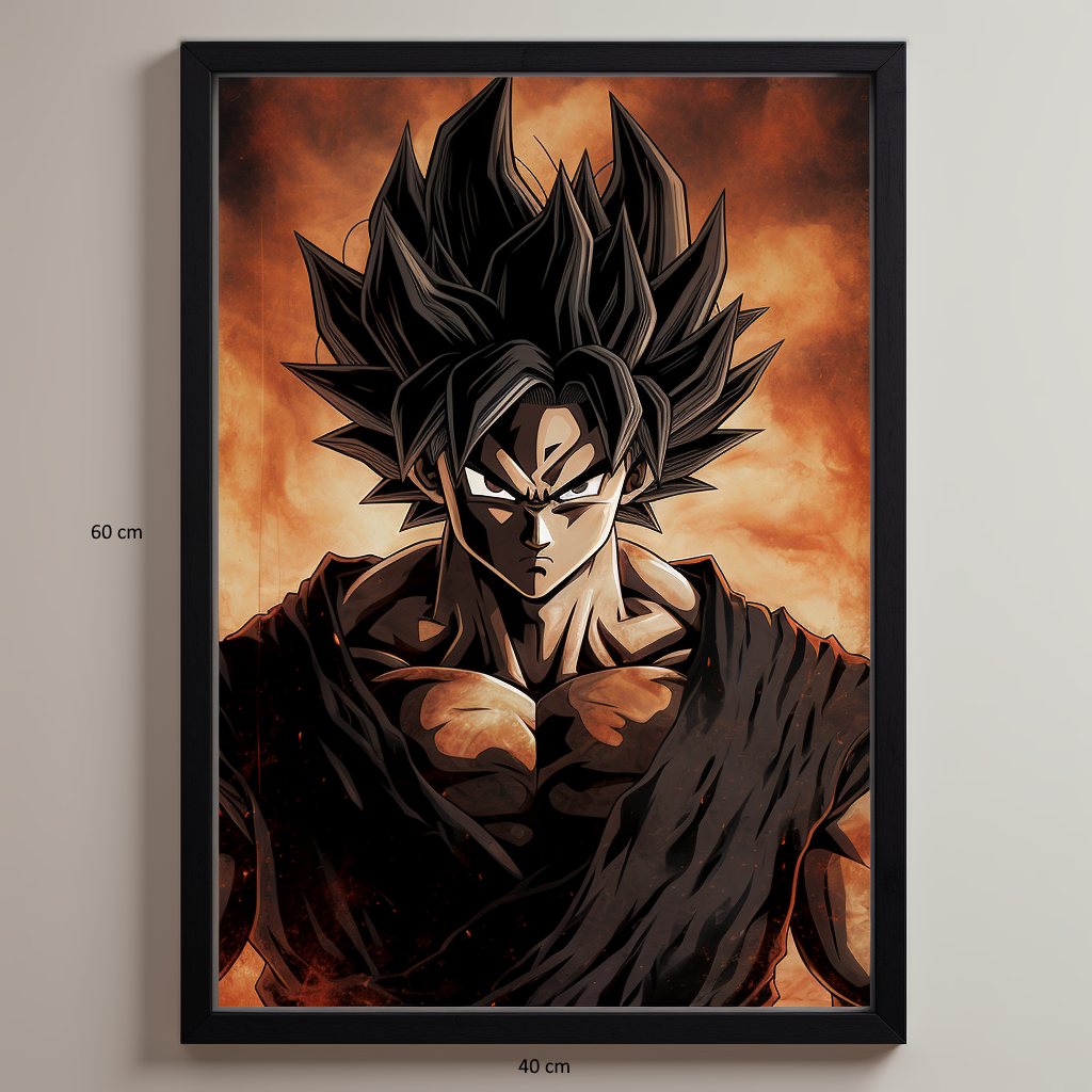 Cadre Photo 40x60 cm pour Photos et Posters, Bois MDF, Noir