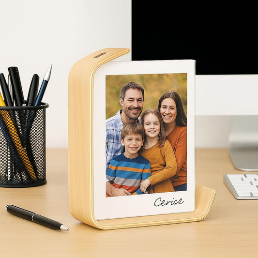 Cadre photo contreplaqué à support incurvé – 5×7″ (12,7×17,8 cm)