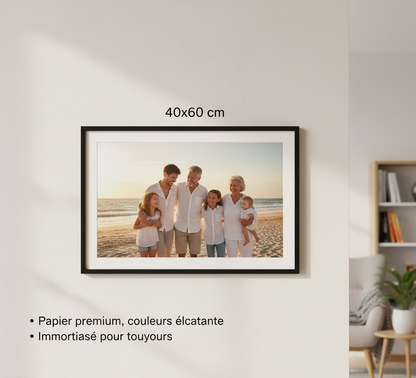 Cadre 40x60 avec Poster Personnalisé