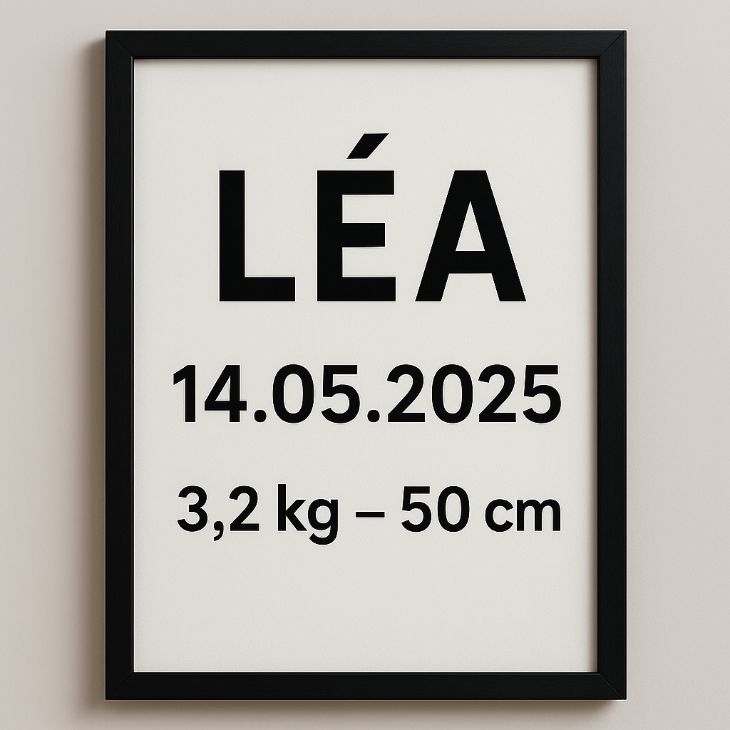 Cadre 40x60 avec Poster Personnalisé