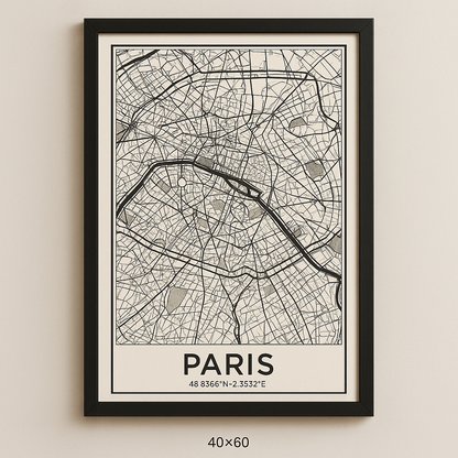 Cadre 40x60 avec Poster Personnalisé