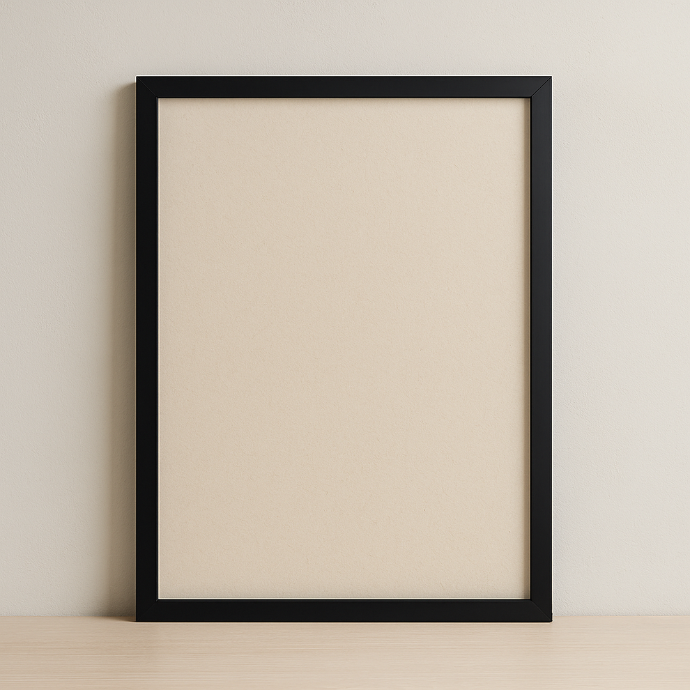 40×60 cm photo frame — black MDF, acrylic glass