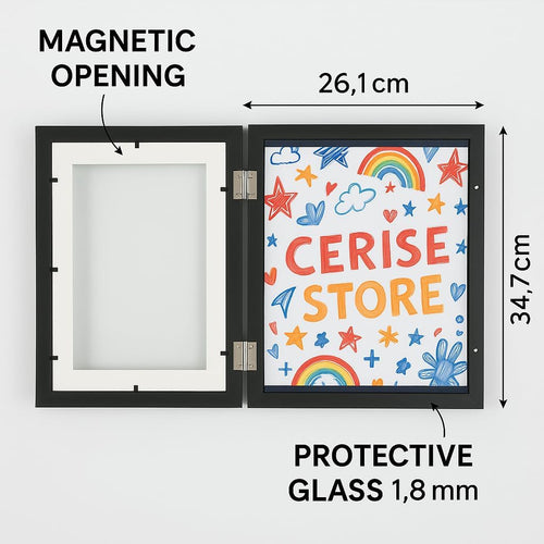 Cadre magnétique noir 23,6x32 – vue 2