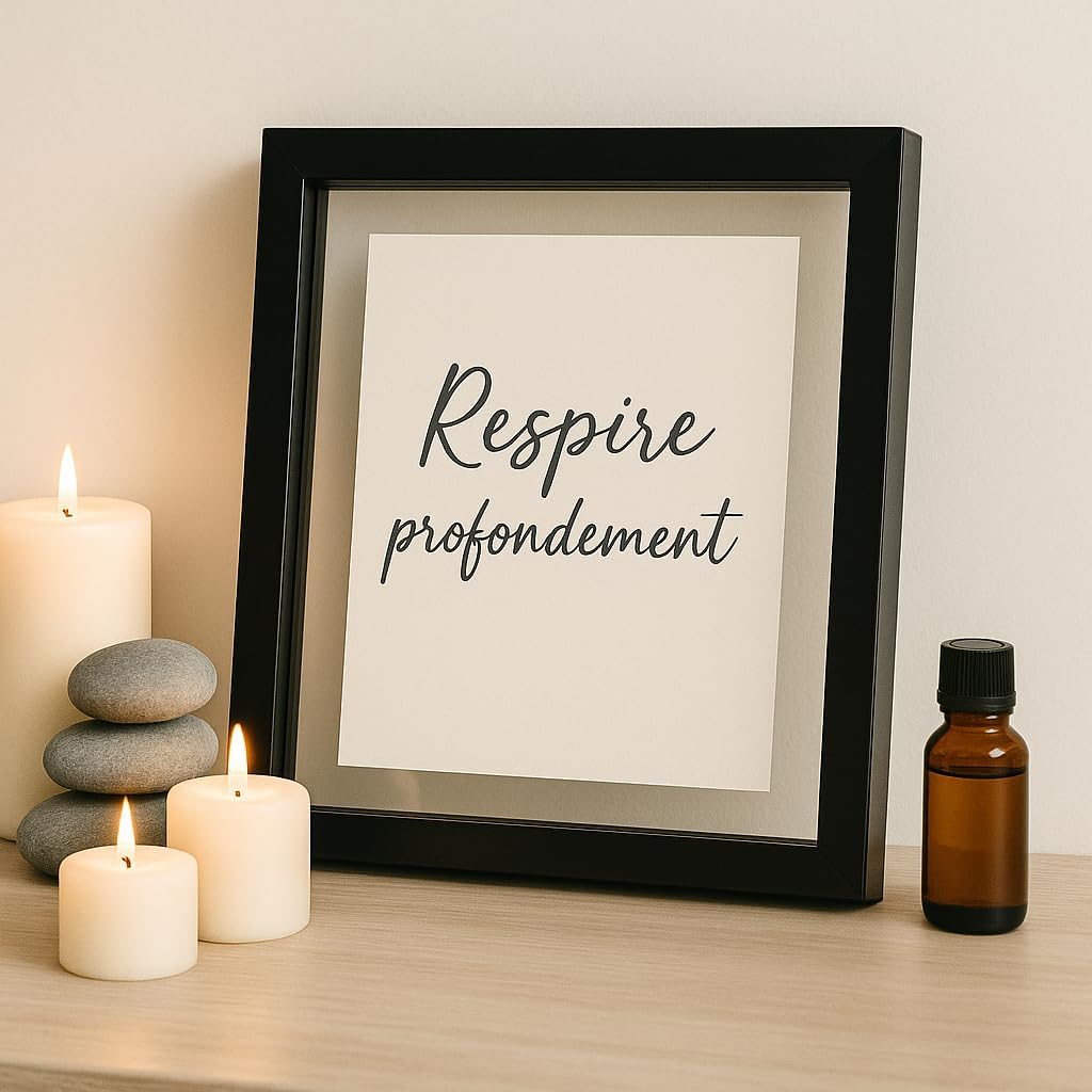 Cadre photo transparent MDF noir 13x18 cm double vitrage – vue principale
